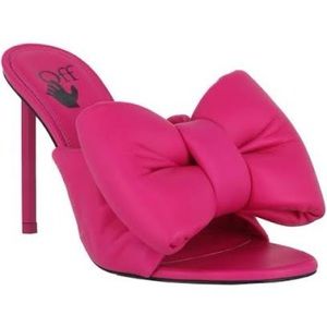 Off White Nappa Bow High Allen Pointed fuchsia casual wedding party